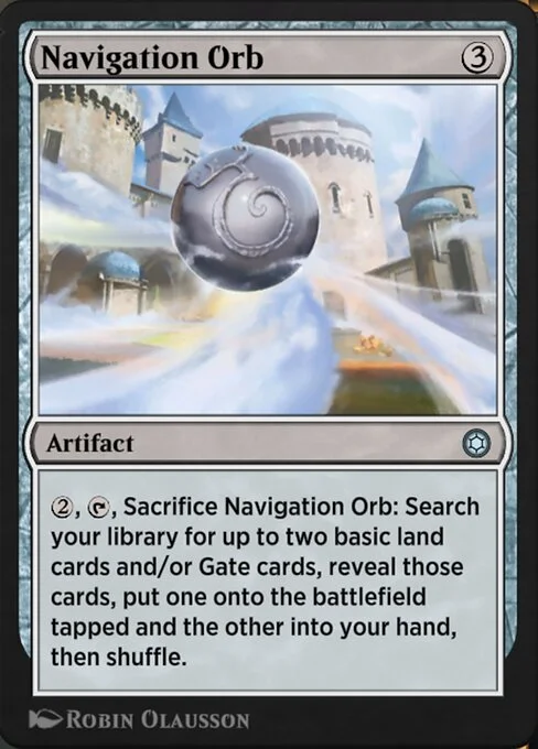 Navigation Orb, carta Magic di tipo Artifact illustrata da Robin Olausson