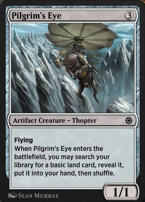 Pilgrim's Eye, carta Magic di tipo Artifact Creature — Thopter illustrata da Sean Murray