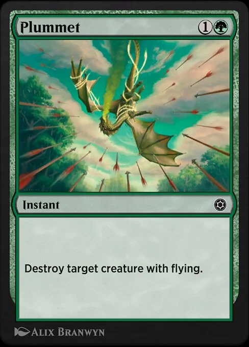 Plummet, carta Magic di tipo Instant illustrata da Alix Branwyn