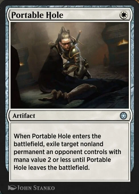 Portable Hole, carta Magic di tipo Artifact illustrata da John Stanko