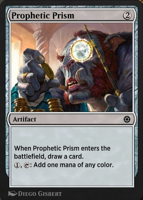 Prophetic Prism, carta Magic di tipo Artifact illustrata da Diego Gisbert