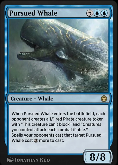 Pursued Whale, carta Magic di tipo Creature — Whale illustrata da Jonathan Kuo