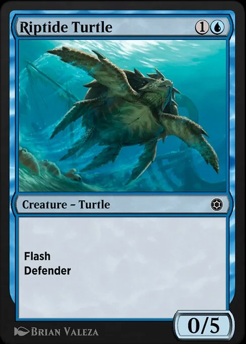 Riptide Turtle, carta Magic di tipo Creature — Turtle illustrata da Brian Valeza