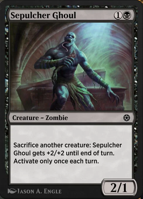 Sepulcher Ghoul, carta Magic di tipo Creature — Zombie illustrata da Jason A. Engle
