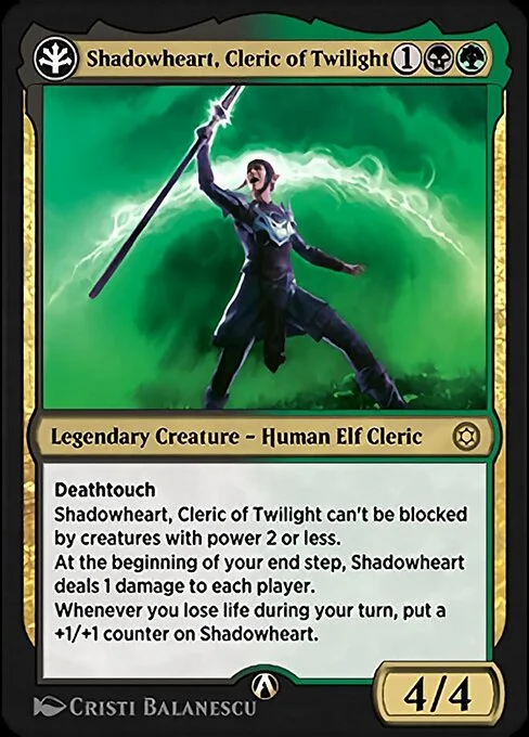 Shadowheart, Cleric of Twilight, carta Magic di tipo Legendary Creature — Human Elf Cleric illustrata da Cristi Balanescu