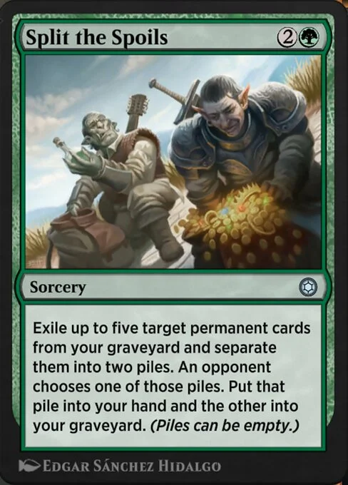 Split the Spoils, carta Magic di tipo Sorcery illustrata da Edgar Sánchez Hidalgo