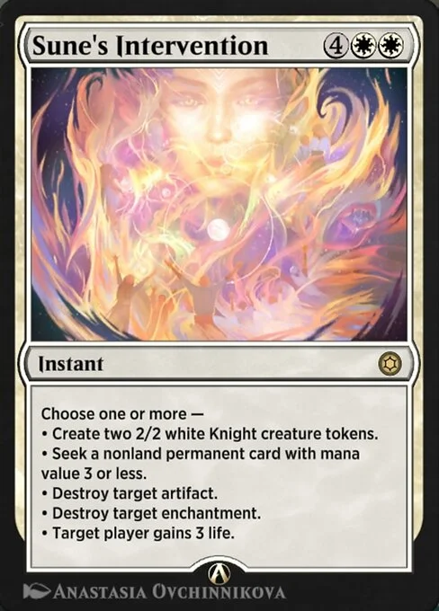 Sune's Intervention, carta Magic di tipo Instant illustrata da Anastasia Ovchinnikova