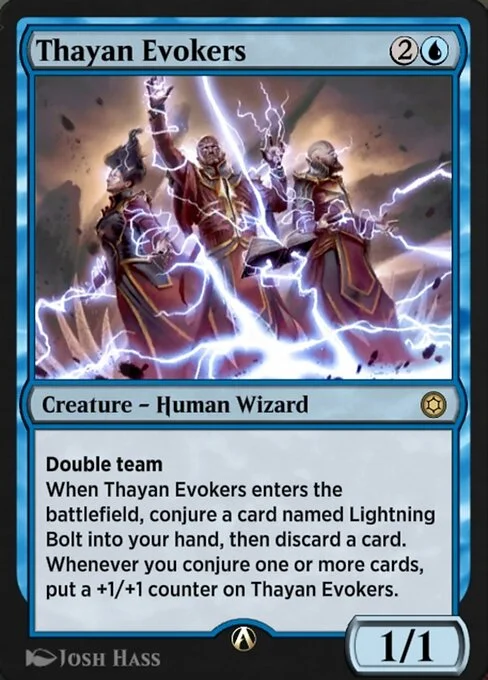 Thayan Evokers, carta Magic di tipo Creature — Human Wizard illustrata da Josh Hass