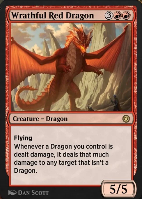 Wrathful Red Dragon, carta Magic di tipo Creature — Dragon illustrata da Dan Murayama Scott