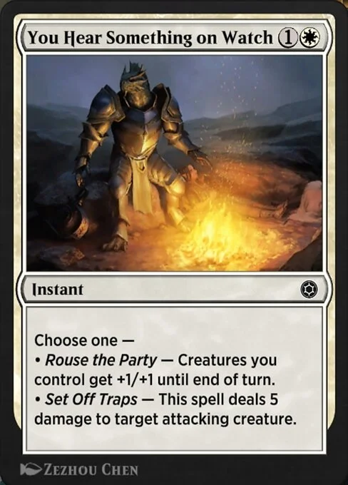 You Hear Something on Watch, carta Magic di tipo Instant illustrata da Zezhou Chen