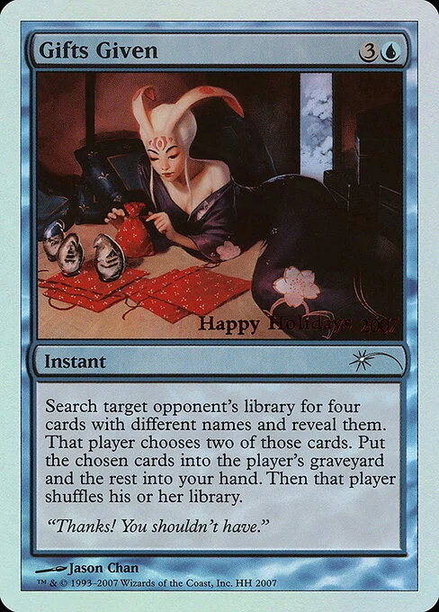 Gifts Given, carta Magic di tipo Instant illustrata da Jason Chan