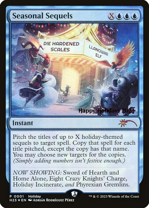 Seasonal Sequels, carta Magic di tipo Instant illustrata da Adrián Rodríguez Pérez