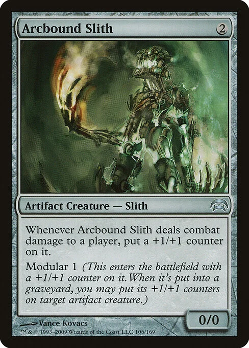 Arcbound Slith, carta Magic di tipo Artifact Creature — Slith illustrata da Vance Kovacs