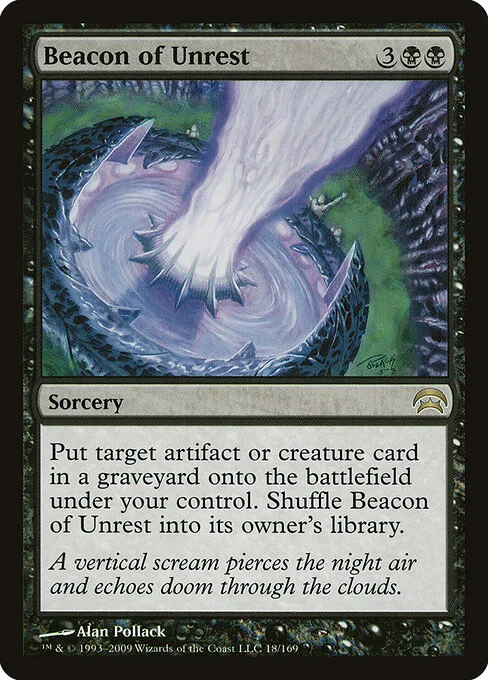 Beacon of Unrest, carta Magic di tipo Sorcery illustrata da Alan Pollack