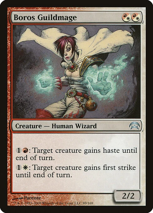 Boros Guildmage, carta Magic di tipo Creature — Human Wizard illustrata da Paolo Parente