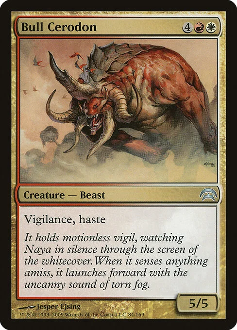 Bull Cerodon, carta Magic di tipo Creature — Beast illustrata da Jesper Ejsing