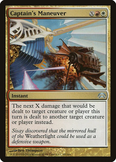 Captain's Maneuver, carta Magic di tipo Instant illustrata da Ben Thompson