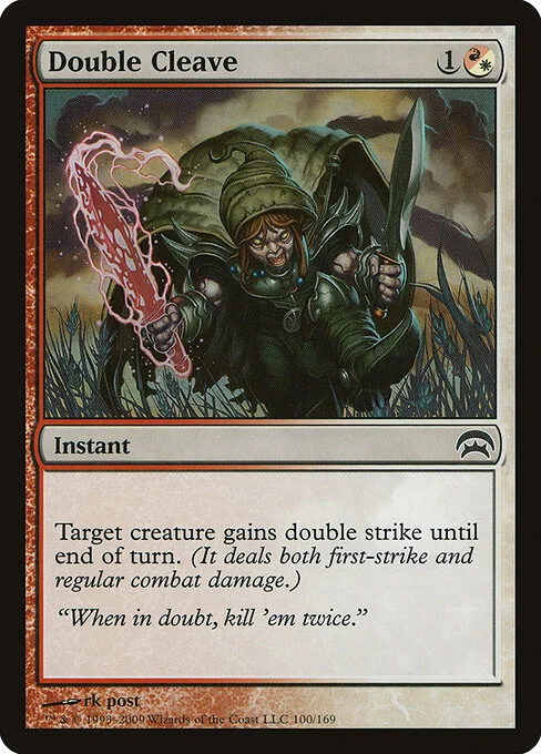 Double Cleave, carta Magic di tipo Instant illustrata da rk post