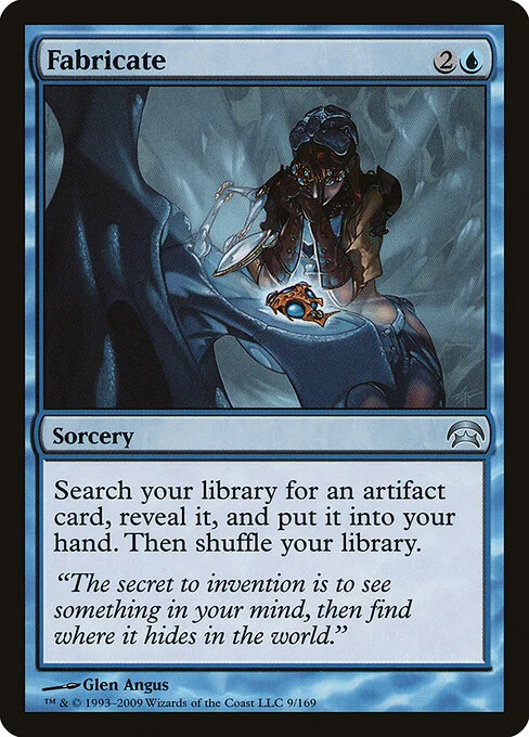 Fabricate, carta Magic di tipo Sorcery illustrata da Glen Angus