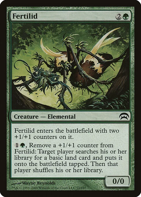 Fertilid, carta Magic di tipo Creature — Elemental illustrata da Wayne Reynolds