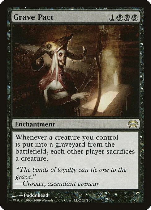Grave Pact, carta Magic di tipo Enchantment illustrata da Puddnhead