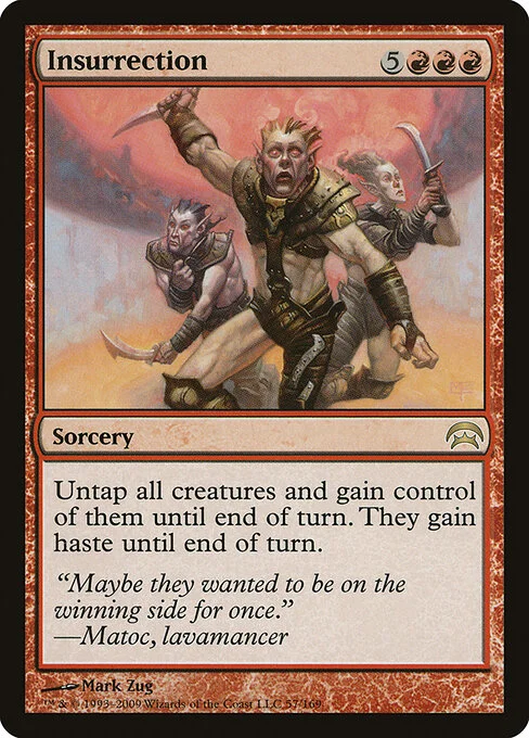 Insurrection, carta Magic di tipo Sorcery illustrata da Mark Zug