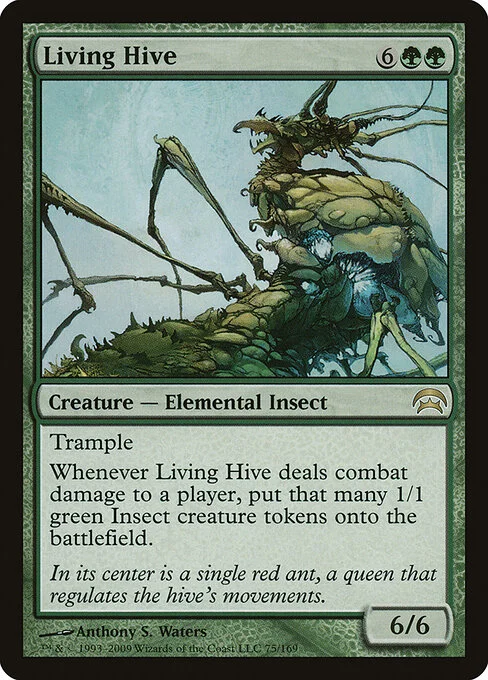 Living Hive, carta Magic di tipo Creature — Elemental Insect illustrata da Anthony S. Waters