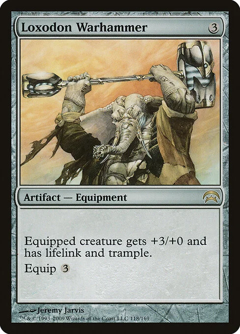 Loxodon Warhammer, carta Magic di tipo Artifact — Equipment illustrata da Jeremy Jarvis