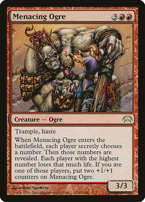 Menacing Ogre, carta Magic di tipo Creature — Ogre illustrata da Ron Spencer