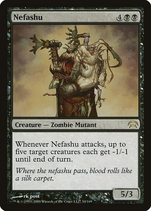 Nefashu, carta Magic di tipo Creature — Zombie Mutant illustrata da rk post