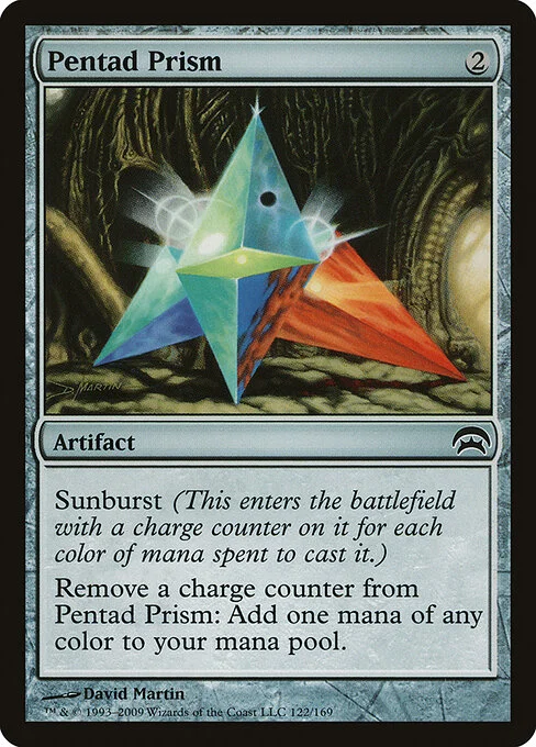 Pentad Prism, carta Magic di tipo Artifact illustrata da David Martin