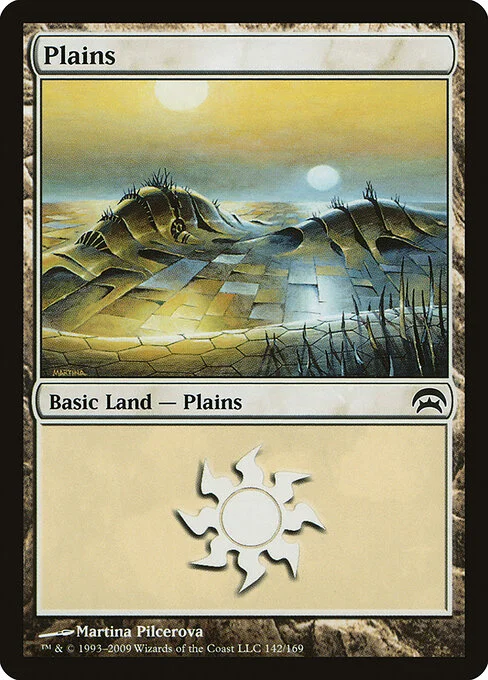 Plains, carta Magic di tipo Basic Land — Plains illustrata da Martina Pilcerova