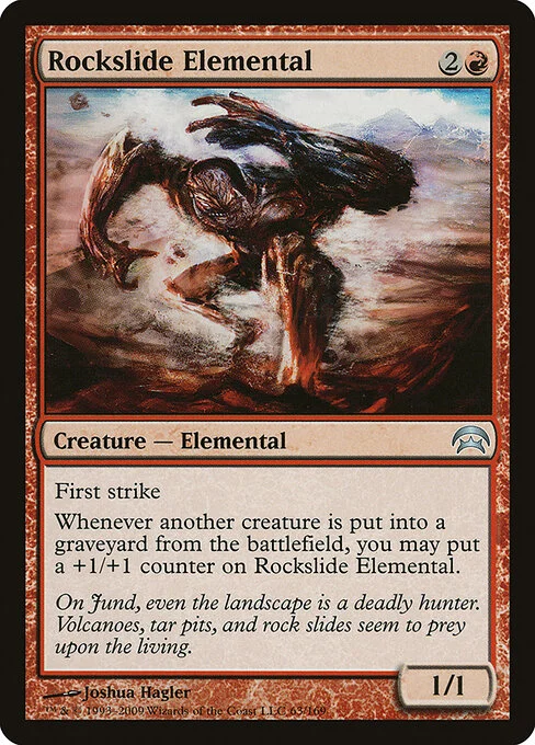 Rockslide Elemental, carta Magic di tipo Creature — Elemental illustrata da Joshua Hagler