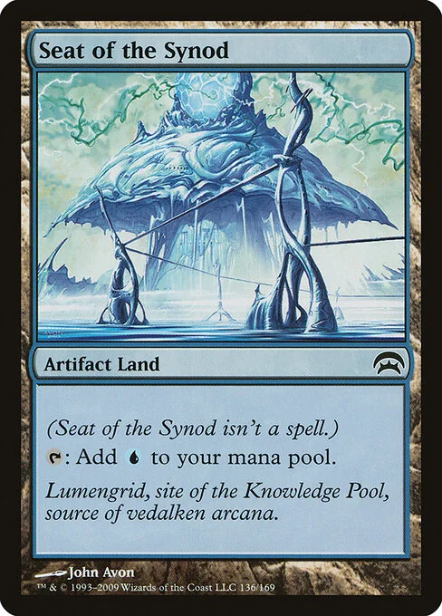 Seat of the Synod, carta Magic di tipo Artifact Land illustrata da John Avon