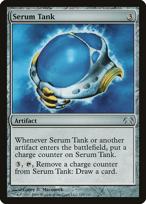 Serum Tank, carta Magic di tipo Artifact illustrata da Corey D. Macourek