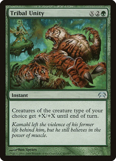 Tribal Unity, carta Magic di tipo Instant illustrata da Ron Spears