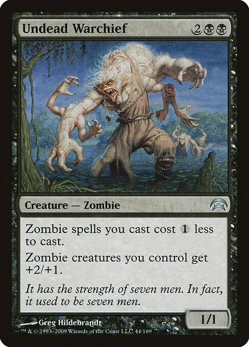 Undead Warchief, carta Magic di tipo Creature — Zombie illustrata da Greg Hildebrandt