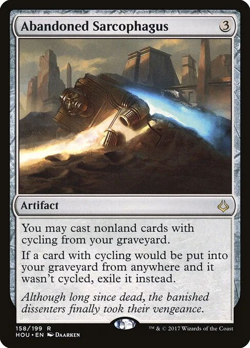 Abandoned Sarcophagus, carta Magic di tipo Artifact illustrata da Daarken