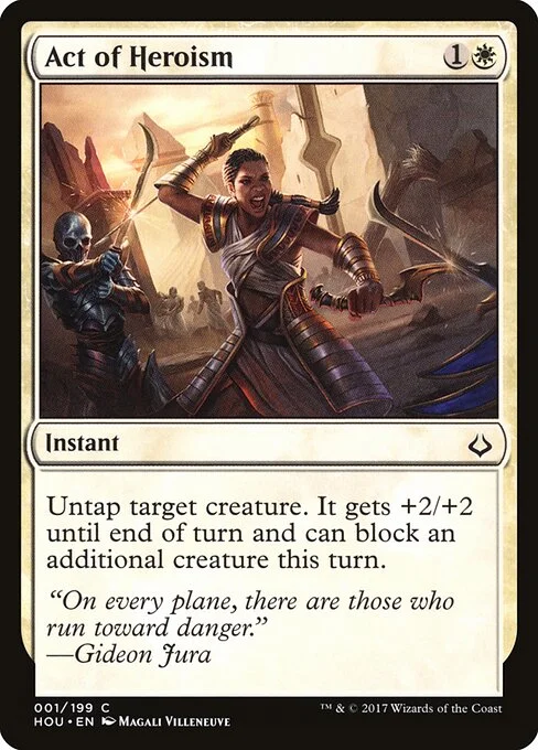 Act of Heroism, carta Magic di tipo Instant illustrata da Magali Villeneuve