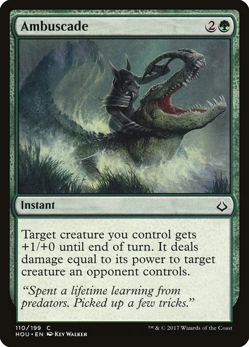 Ambuscade, carta Magic di tipo Instant illustrata da Kev Walker