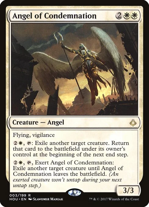 Angel of Condemnation, carta Magic di tipo Creature — Angel illustrata da Slawomir Maniak