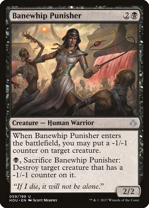 Banewhip Punisher, carta Magic di tipo Creature — Human Warrior illustrata da Scott Murphy