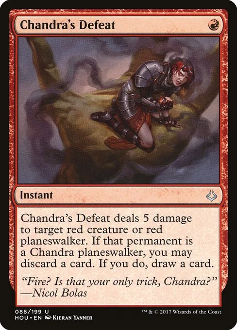 Chandra's Defeat, carta Magic di tipo Instant illustrata da Kieran Yanner