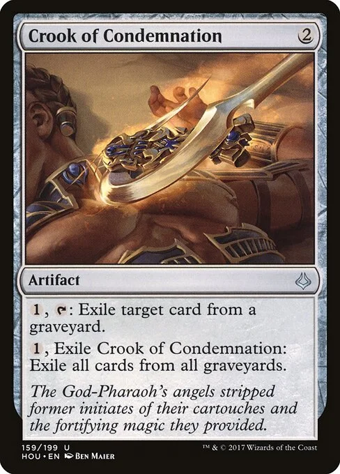 Crook of Condemnation, carta Magic di tipo Artifact illustrata da Ben Maier