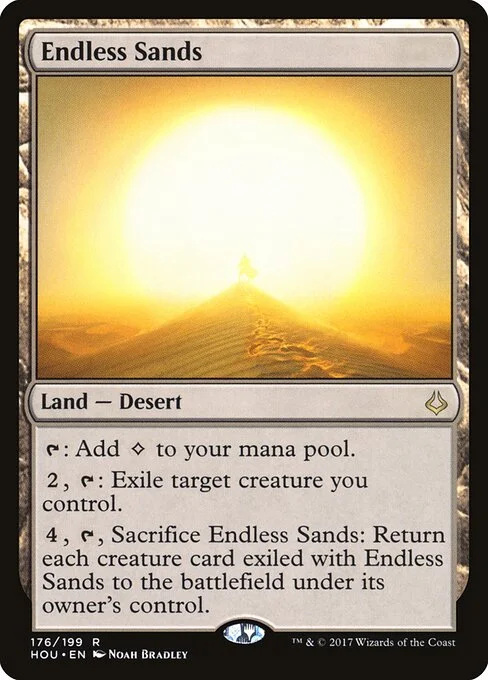 Endless Sands, carta Magic di tipo Land — Desert illustrata da Noah Bradley