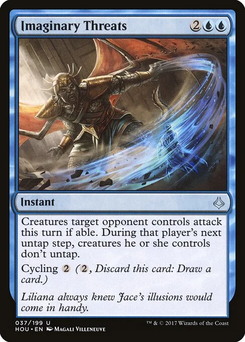 Imaginary Threats, carta Magic di tipo Instant illustrata da Magali Villeneuve