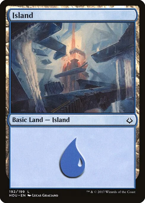 Island, carta Magic di tipo Basic Land — Island illustrata da Lucas Graciano