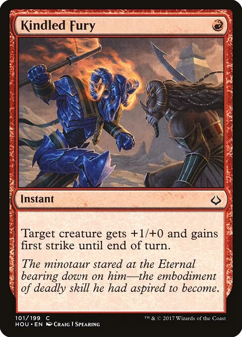Kindled Fury, carta Magic di tipo Instant illustrata da Craig J Spearing
