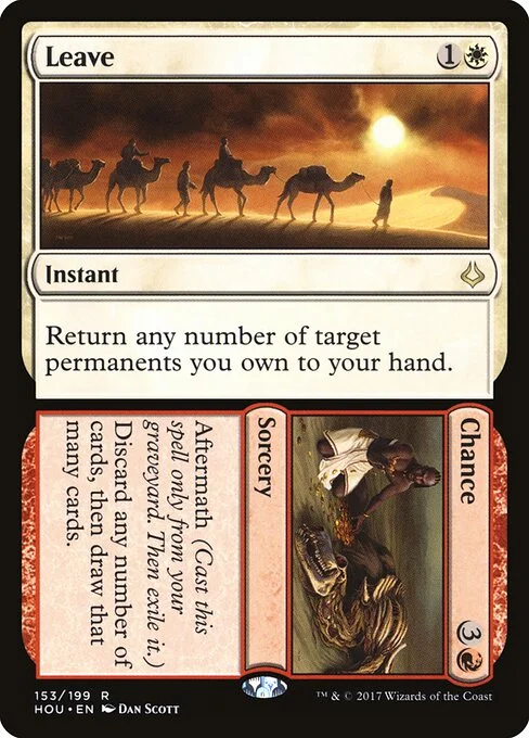 Leave // Chance, carta Magic di tipo Instant // Sorcery illustrata da Dan Murayama Scott