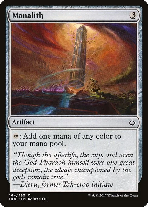 Manalith, carta Magic di tipo Artifact illustrata da Ryan Yee